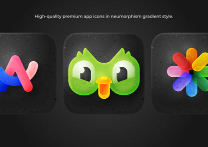 Dark Mode iOS App Icon Pack