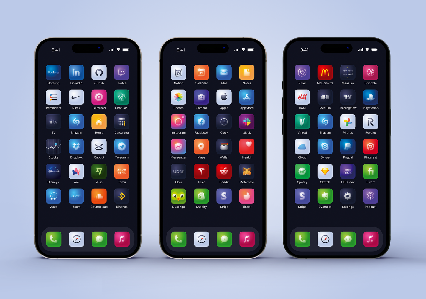 Gradient Neumoprhic App Icons