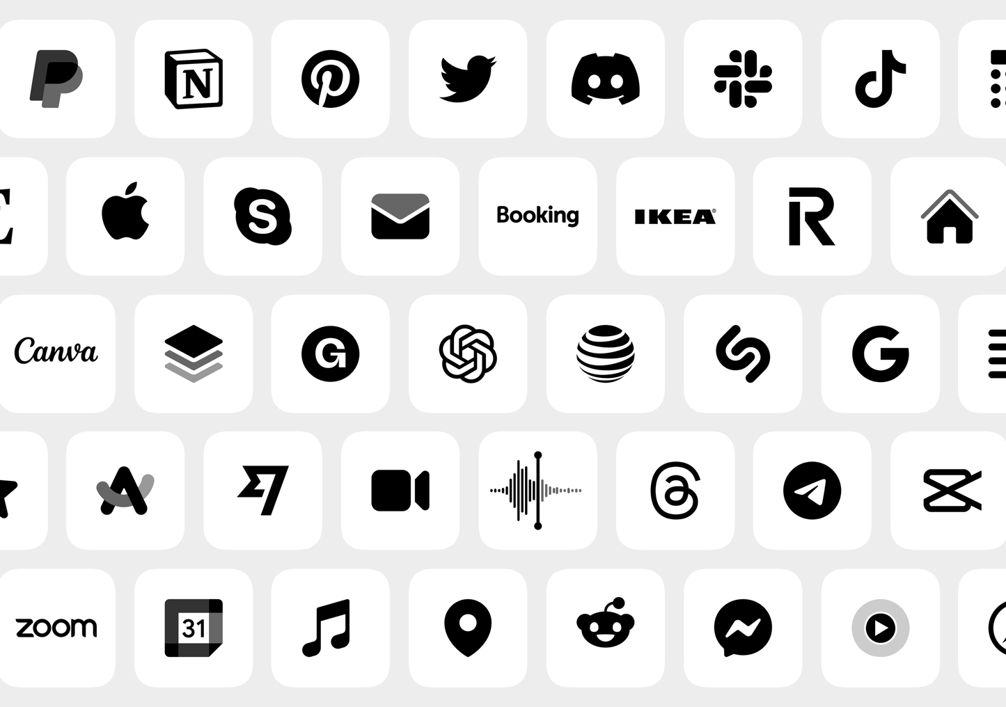 Minimal Light Premium 120+ App Icons