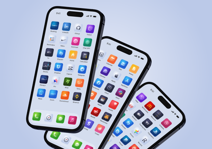 Gradient Neumoprhic App Icons