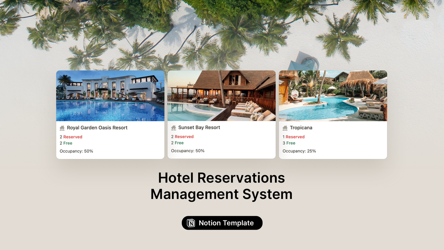 Hotel Management Notion Template