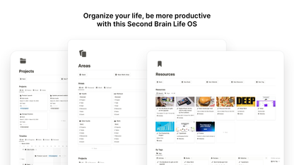 Second Brain Life OS Notion Template