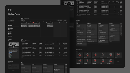 Workout Tracker and Planner Notion Template