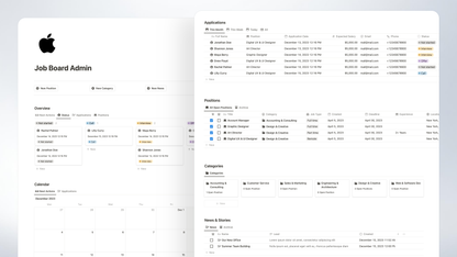 Job Board & Application Management Notion Template