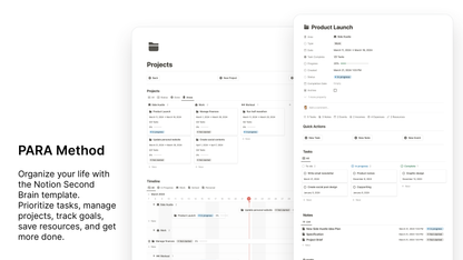 Second Brain Life OS Notion Template