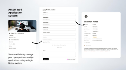 Job Board & Application Management Notion Template