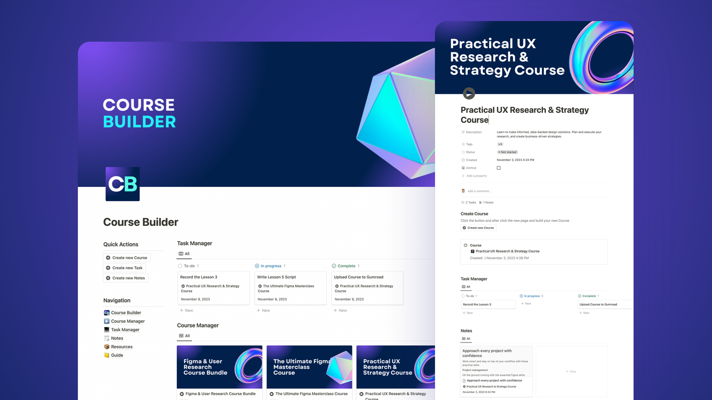 Course Builder Notion Template