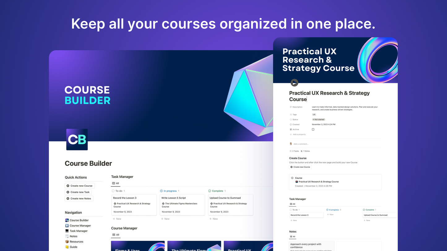 Course Builder Notion Template