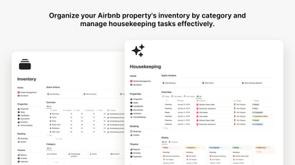 Airbnb Management Notion Template