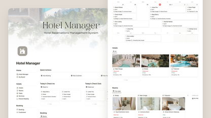 Hotel Management Notion Template