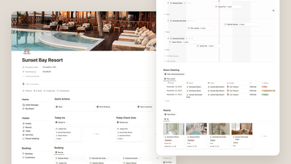 Hotel Management Notion Template