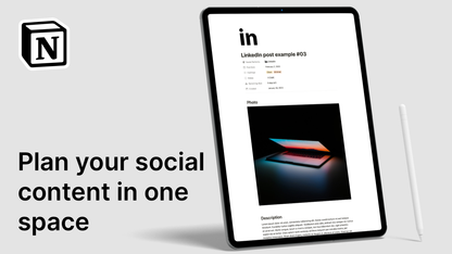 Social Content Planner Notion Template