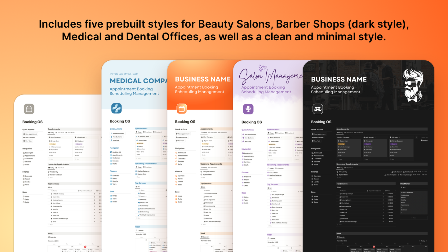 Booking OS Appointment Management Notion Template
