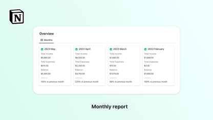 Ultimate Finance Tracker Notion Template