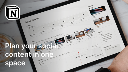 Social Content Planner Notion Template