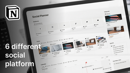 Social Content Planner Notion Template