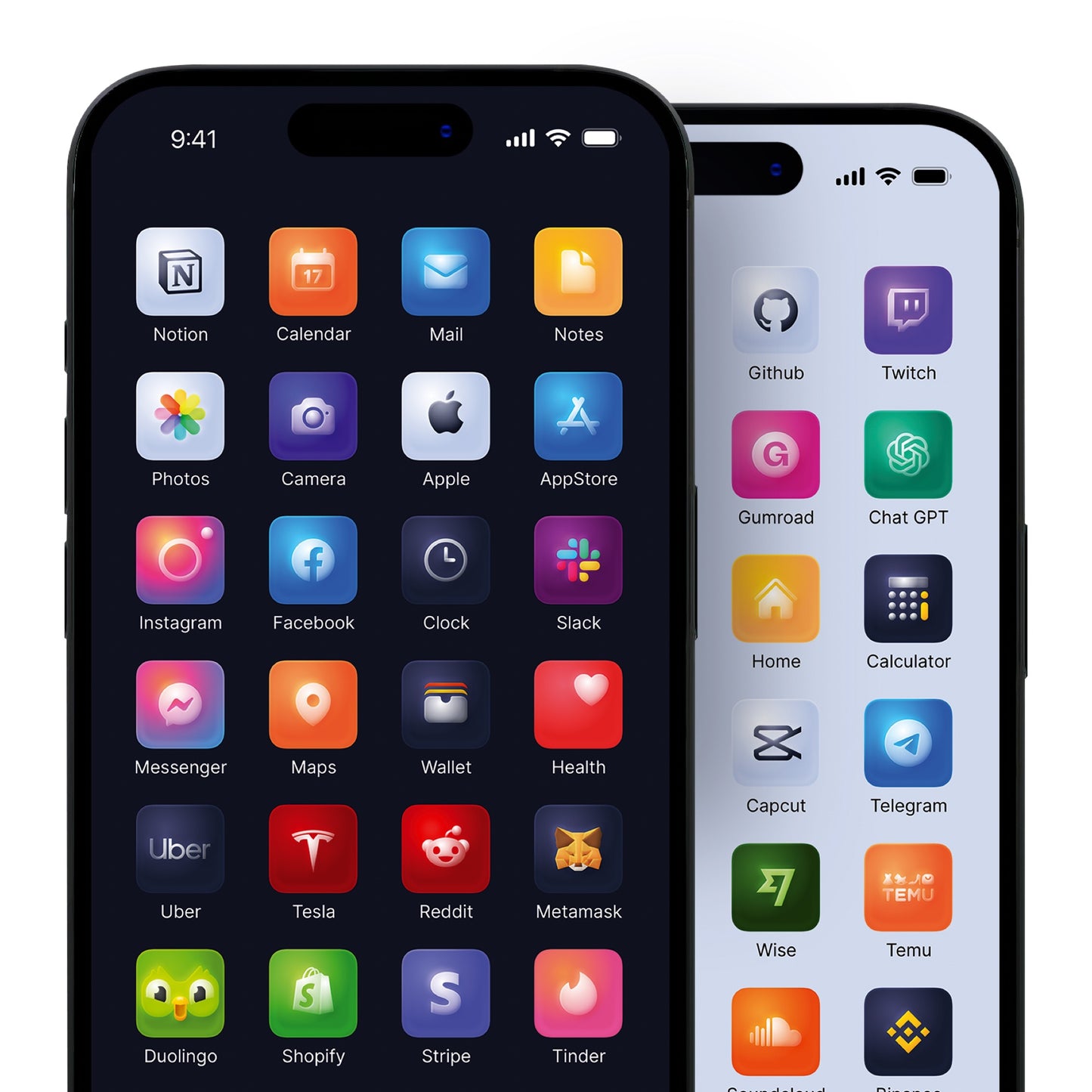 Gradient Neumoprhic App Icons