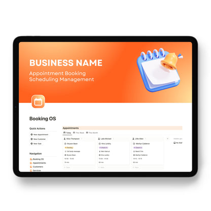 Booking OS Appointment Management Notion Template